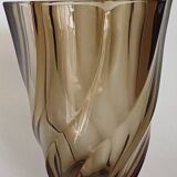 Twisted glass vase
