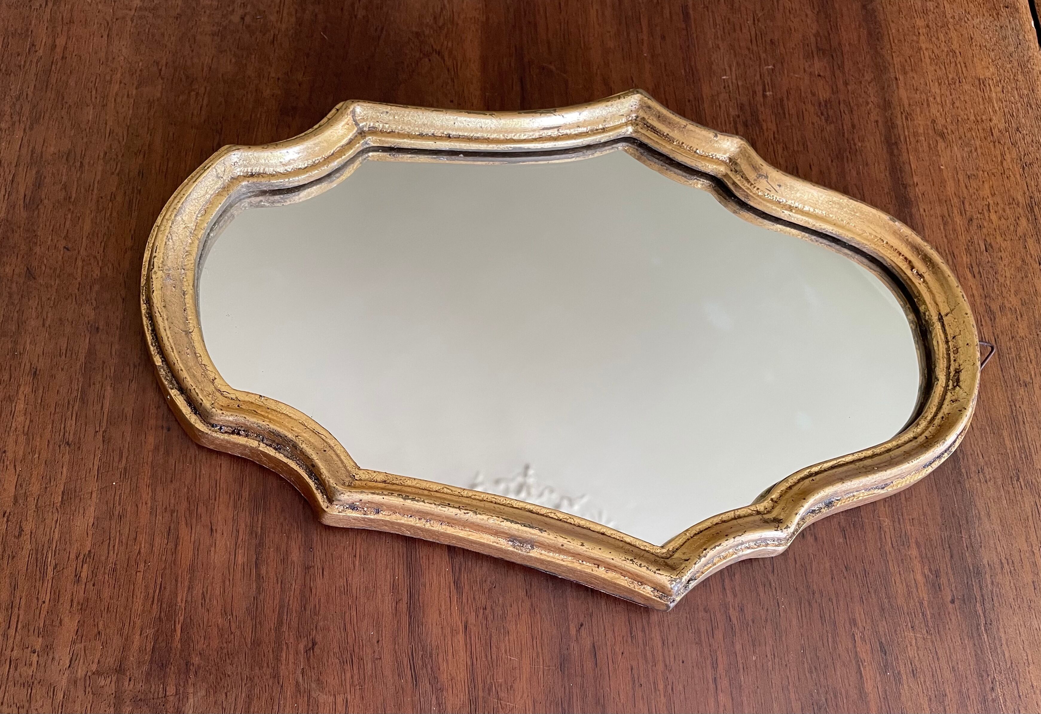 Gilded mirror of style Louis XV sober 32 X 22