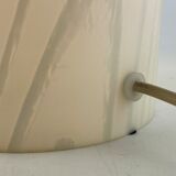 White glass Peill and Putzler mushroom table lamp XL