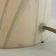 White glass Peill and Putzler mushroom table lamp XL