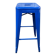 Genuine tolix h75 industrial metal bar stool, stackable, blue.