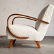 Fauteuil lounge par Jindrich Halabala, années 1940
