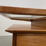 Writing Desk by Silvio Cavatorta in solid Walnut, Italy, 1950's