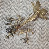 Bronze chandelier art deco 3 tulips