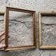 Set of 3 old wooden frames