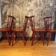 Set 4 chaises scandinaves en teck
