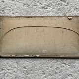 Old watercolor under glass