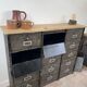 Renovated metal furniture with 15 roneo flaps.