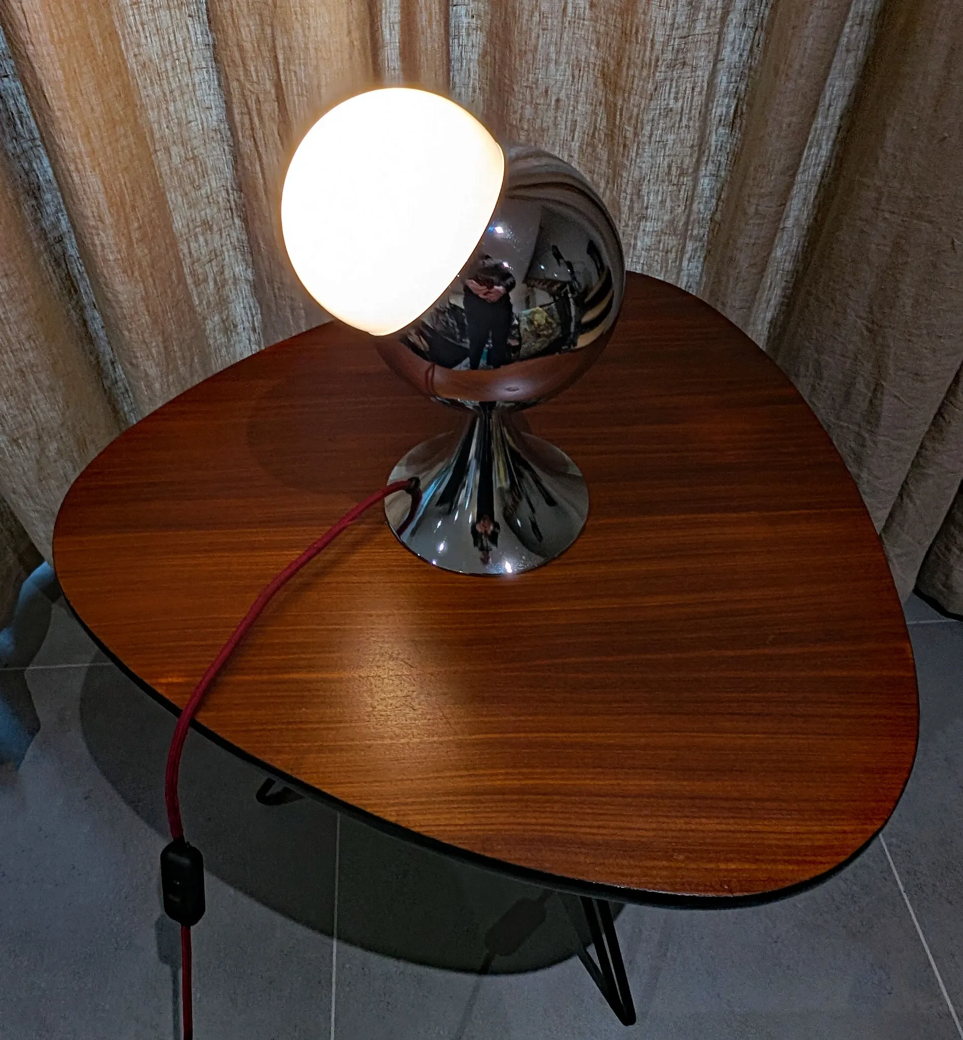 Lampe 60's "Satellite" Chromée – Pièce Unique