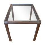 Guy Lefèvre for maison Jansen sofa tip in brushed steel