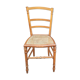 Chaise ancienne en bois et canage