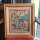 Orientalist painting – View of Algiers – oil on canvas mounted on panel