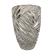 Carved crystal vase