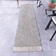 2x10 Brown White Wool Moroccan Runner Rug, 66x302Cm