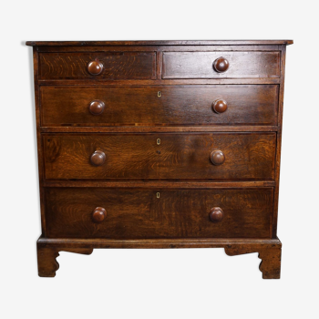 Antique chest of drawers in English oak