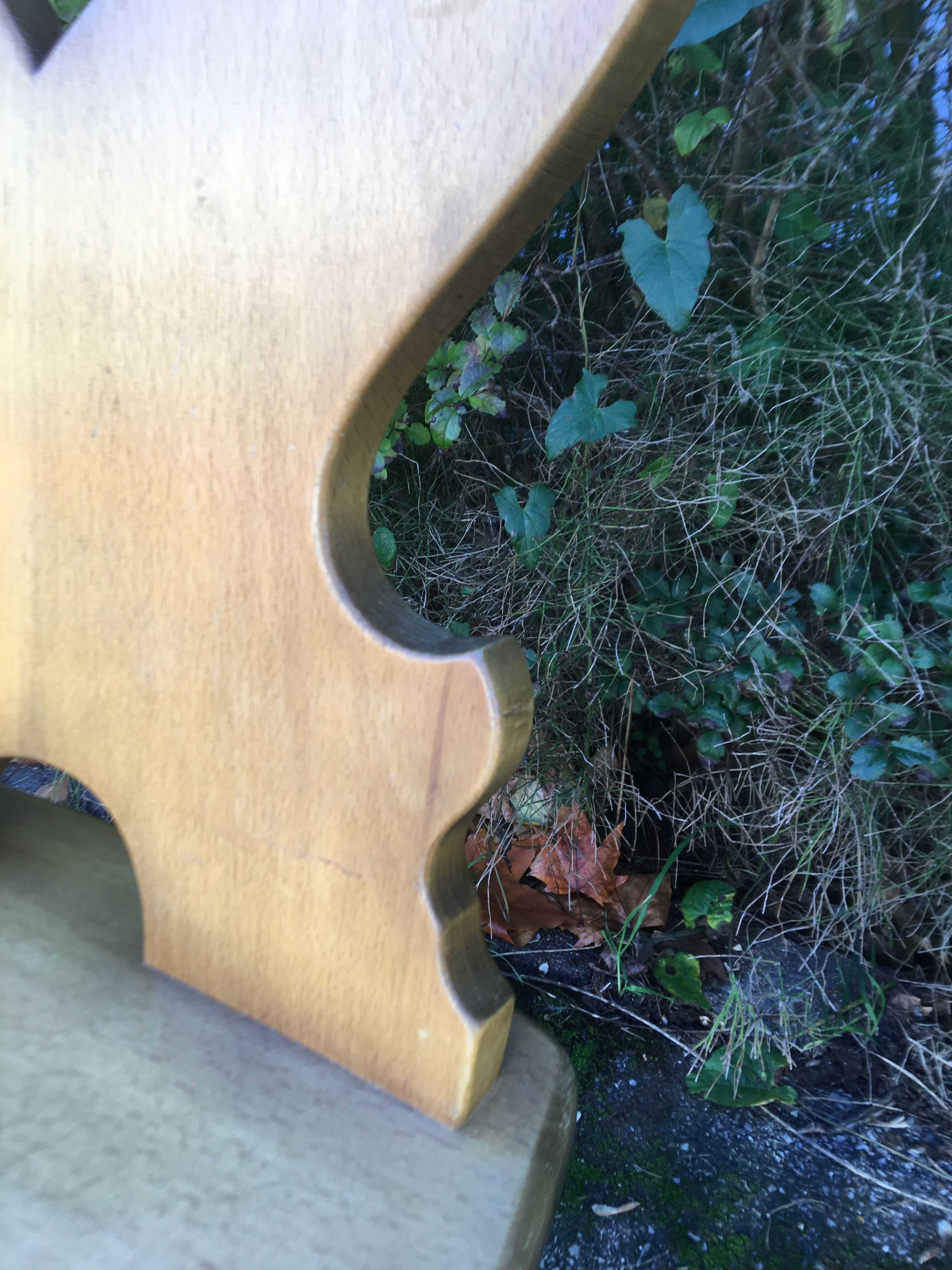 Pair of 70's light wood mountain chairs