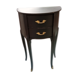 Black patina bedside table