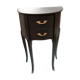 Table de chevet patine noire