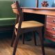 Scandinavian chair Erik Buch in teak and leather