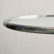 Framed metal mirror