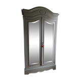 Armoire ancienne peinte grise
