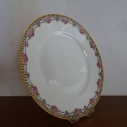 4 Limoges porcelain dinner plates Theodore Haviland Art Deco motifs Ø 24.cm