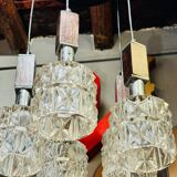 Lampe danoise en metallo cromato