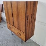 Scandinavian rosewood and chrome sideboard, 60s