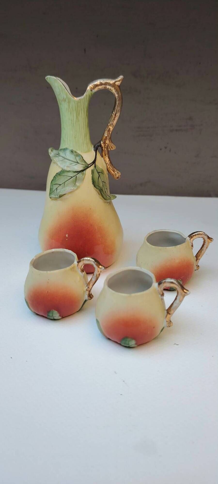 Liqueur service, pear shape