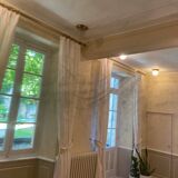 Old mercury mirror with pediment