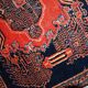 Paire de tapis antiques faits main Senneh persans 52cm x 80cm (1900s)