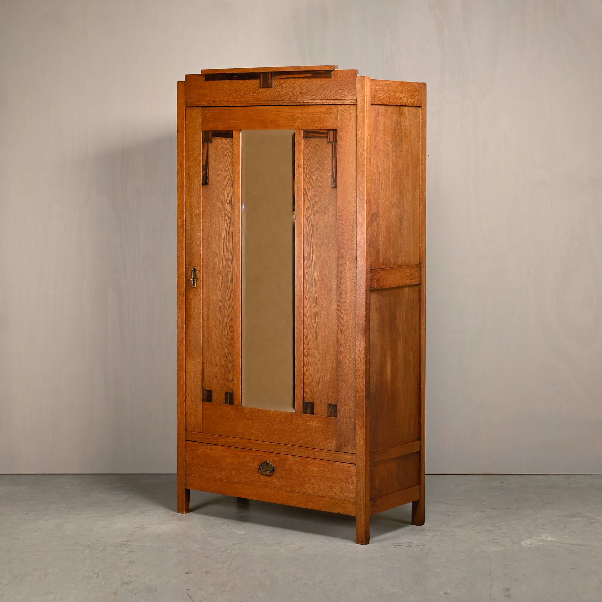 Art Deco Amsterdam School Armoir or Wardrobe, 1930