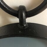 Large Brutalist Wrought Iron Mirror