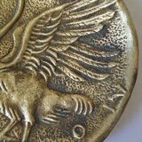 Max Le Verrier bronze swan ashtray