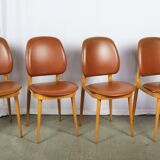 4 Chaises de Baumann, modèle Pégase, 1960