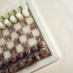Onyx and marble chess set