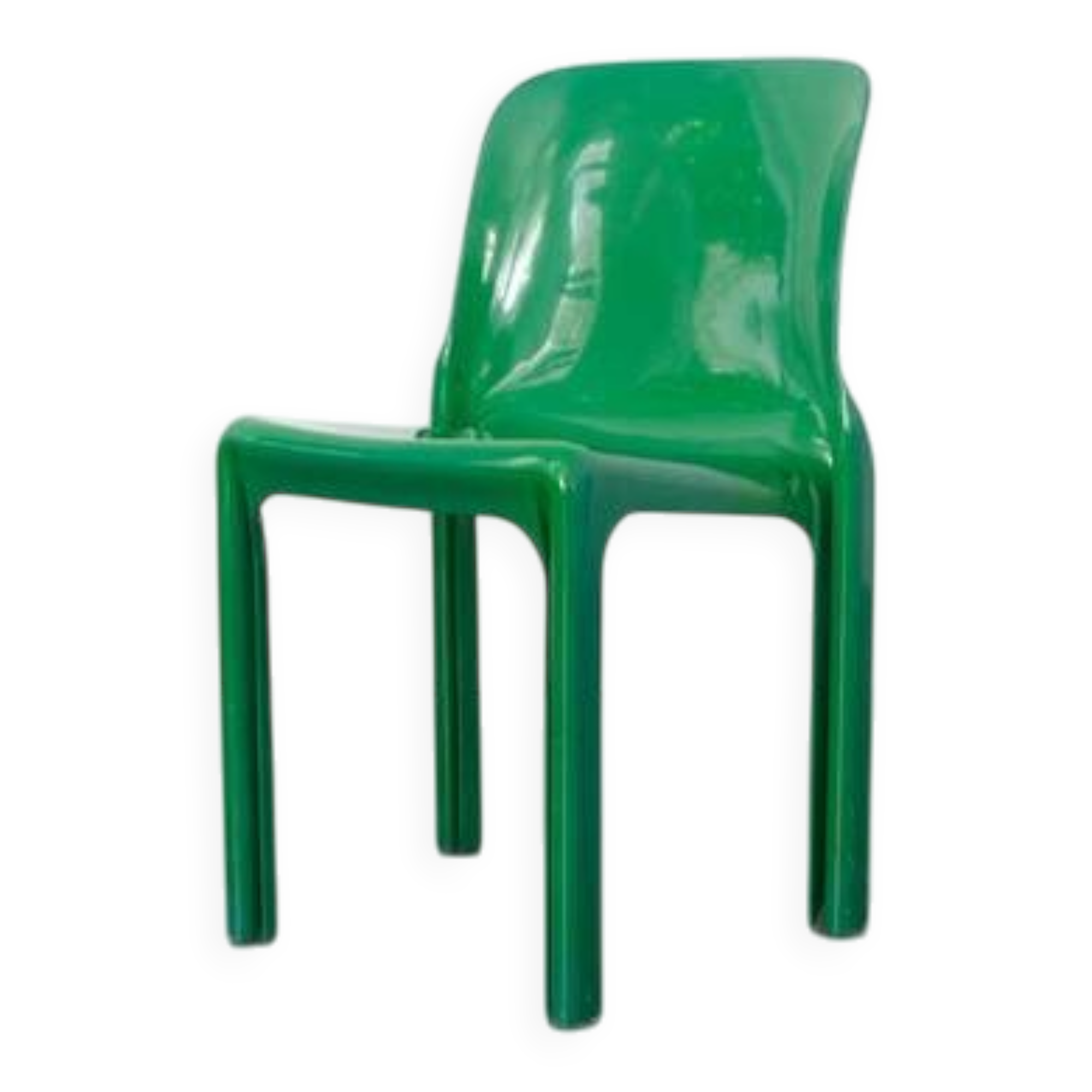 Chaise "Selene" verte par Vico Magistretti / Artemide
