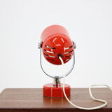 1970s Stanislav Indra Set of Three Red Wall/Table Lamps, Czechoslovakia