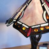 Tiffany style lamp, stained glass, art nouveau