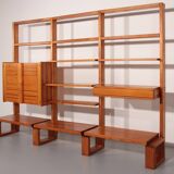French Brutalist Modular Wall System – Industrial Elegance, ca. 1950