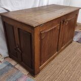 Trunk / trunk in oak 19th