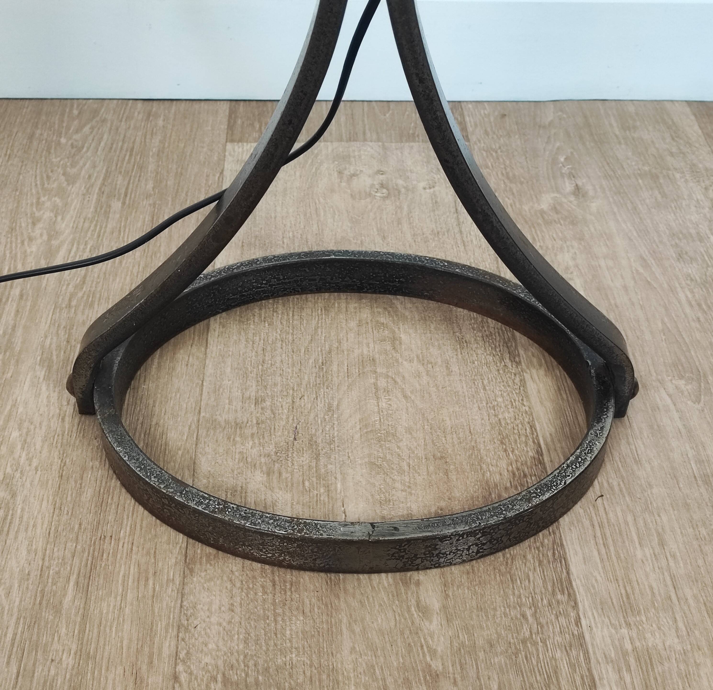 Wrought iron floor lamp Jean-Pierre Ryckaert