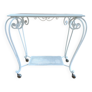 desserte en bois blanc