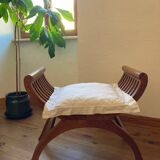 Curule or Dagobert teak seat