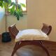 Curule or Dagobert teak seat