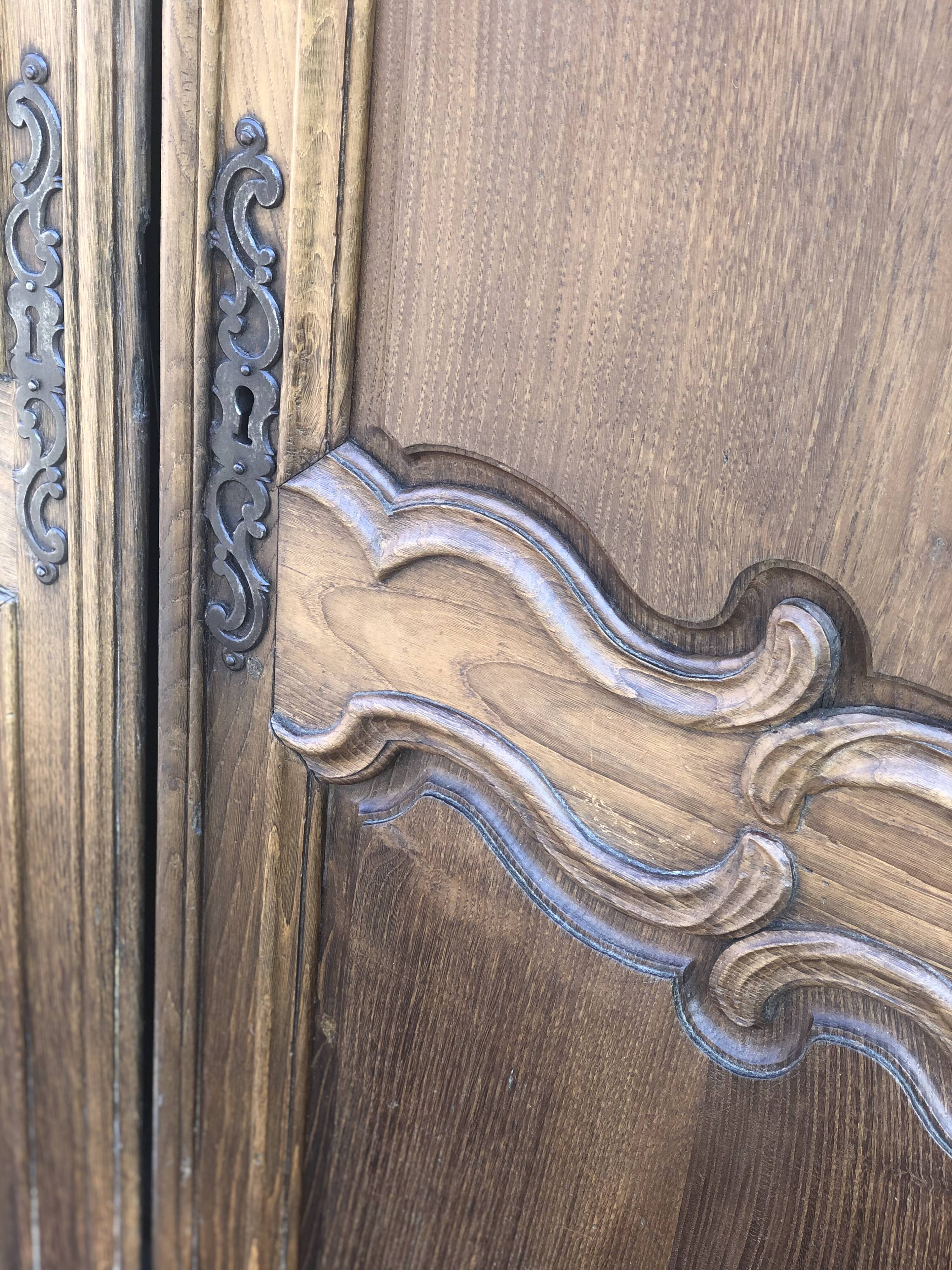 Antique oak doors