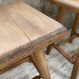 Pair of beech stools
