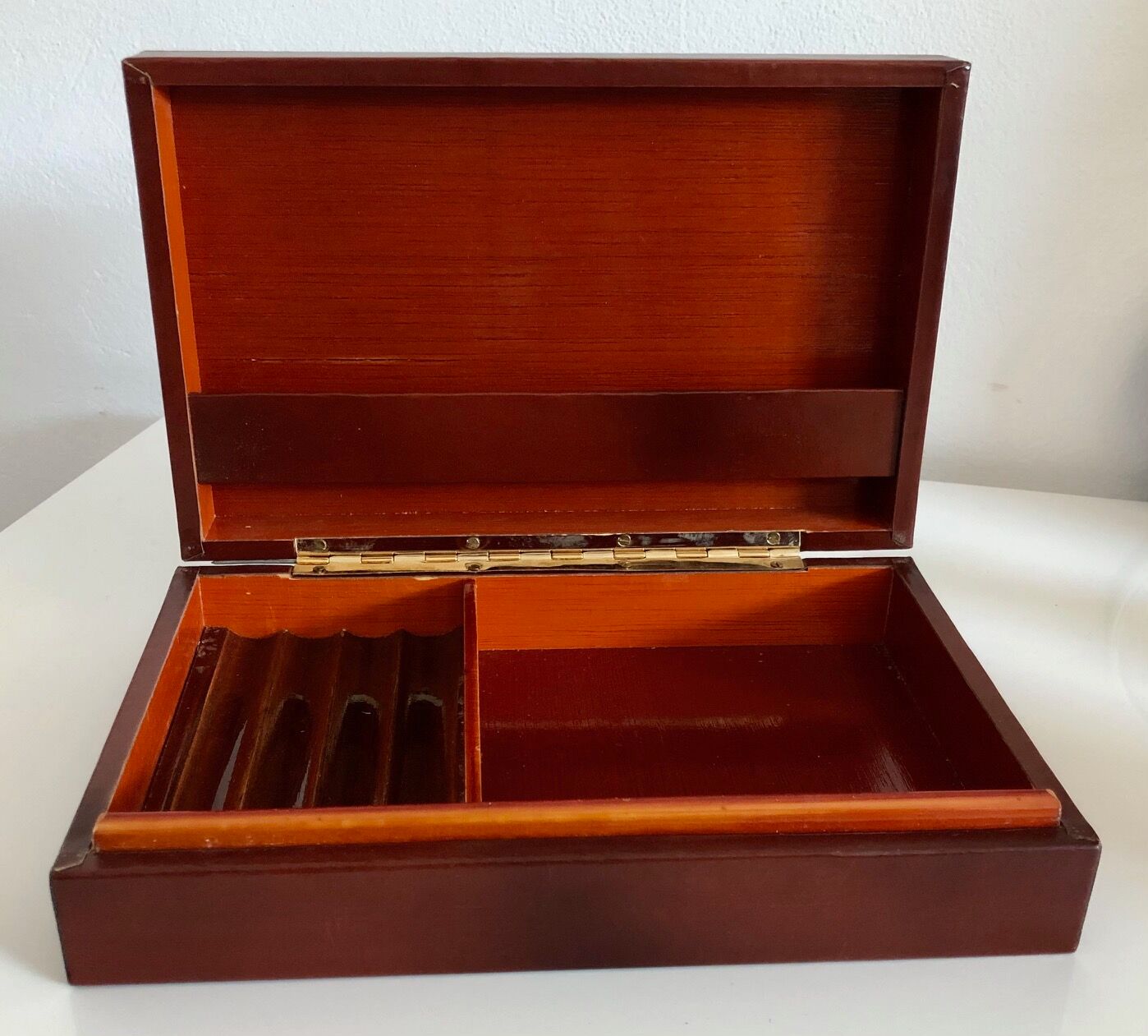 Cendrier Cigare Scotte - Plateau Bois Massif + Coupe-cigare - Tiroir Rangement - Accessoire Whisky Et Cigare
