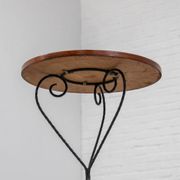 Table d'appoint en fer forgé des années 1960