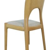 Set van 4 lichte eiken stoelen Niels Koefoed 'Morten' 'Vordingborg'